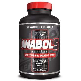 Nutrex Anabol 5 [120 Caps] - build lean, dense high quality muscles with extra hardness.