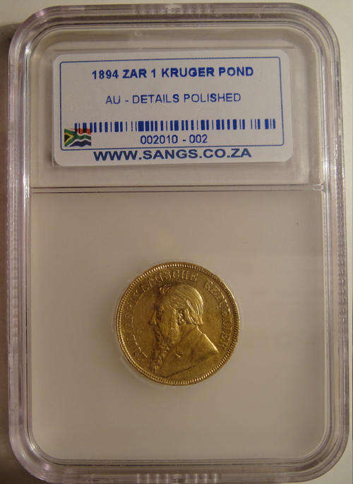 (1894) POND GOLD ALMOST UNC DETAILS ) POLISHED************************************