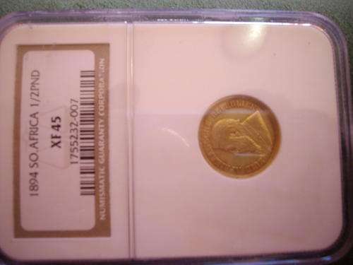 (1894 )HALF POND (NGC) ZAR GOLD RARE COIN