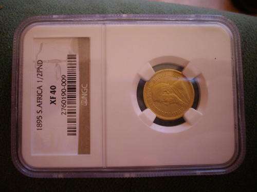1895 1/2 NGC GOLD 1/2 POND xf40 zar