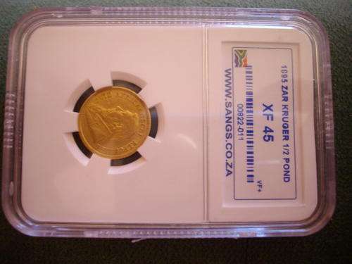 1895 1/2    POND ZAR GOLD RARE xf45(give away)