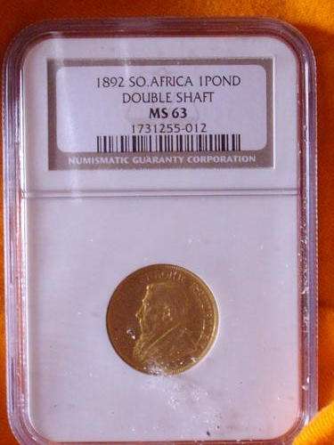 1892 (MS63) MINT  STATE (ZAR GOLD POND)(NGC) RARE