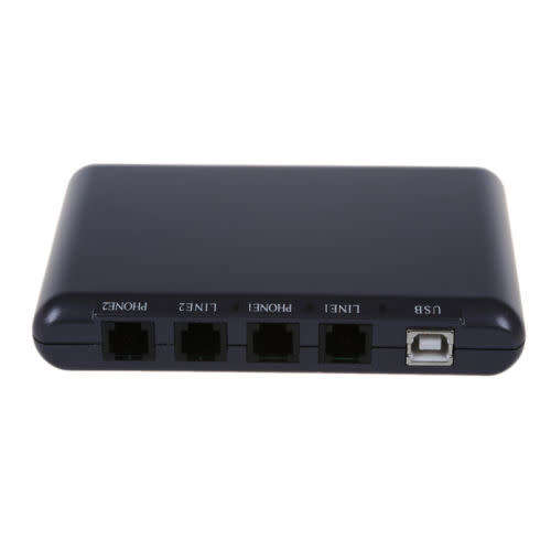 USB 2CH 2 Telephone Line Call Recorder