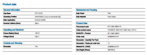 InfraRed Healthcare Heat Incandescent