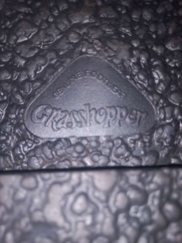 Grasshopper genuine leather size 10 black men`s shoes
