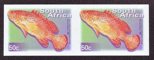 50c IMPERFORATE PAIR 2000 DEFINITIVES UNMOUNTED MINT - NOT STOLEN!!!!!