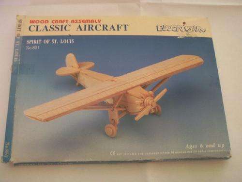 Wood Craft Assembly Classic Aircraft Spirit of St. Louis No 851