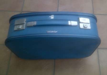 Vintage Blue Silverline Travel Case