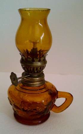 Small Glass Wicker Lamp - Made in Hong Kong