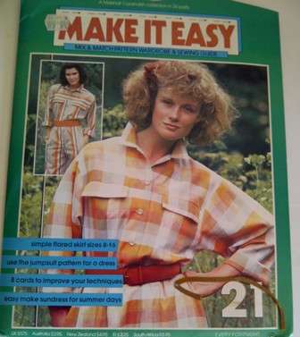 Vintage MAKE IT EASY Pattern 21