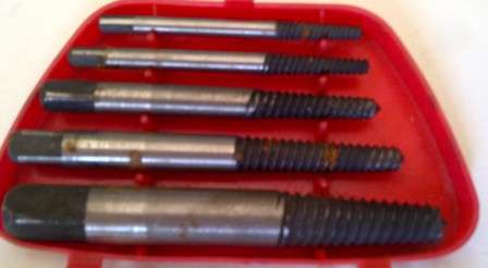 Pack of Five Re-threading Drill Bits