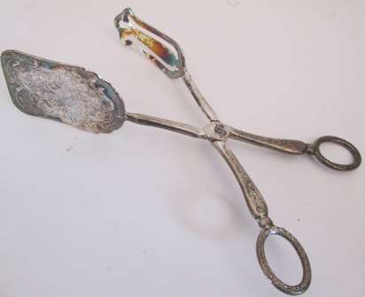 Silverplate Serving Tongs in Original Box