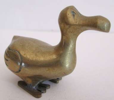 Small Brass Dodo Bird Printer's Tray Ornament