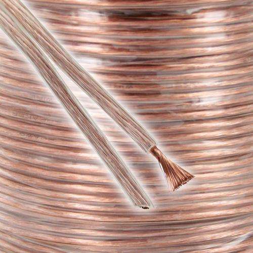 SPEAKER CABLE 2 X 3.0MM CABLE 100M 12AWG WITH RED LINE (per 100m roll)