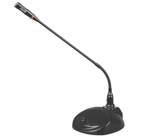 Desktop Paging Microphone With LED ring on Head and Volume Control