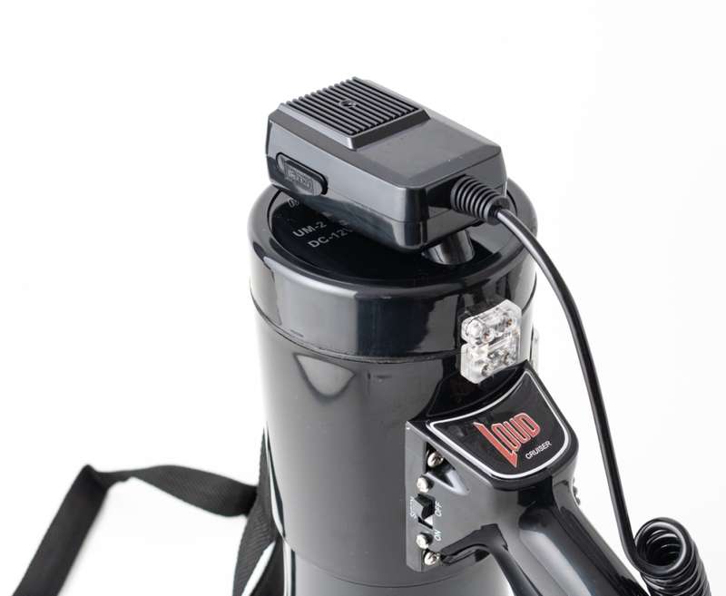 Loudcruiser 30W Handheld Megaphone with Rechargeable Battery Pack