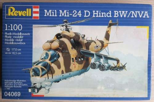 1993 Revell Mil Mi-24 D Hind Model Helicopter