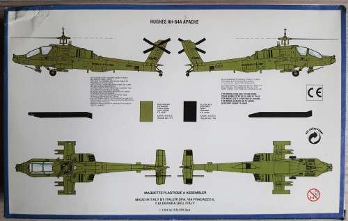 1994 Italeri AH-64 Apache Model Helicopter
