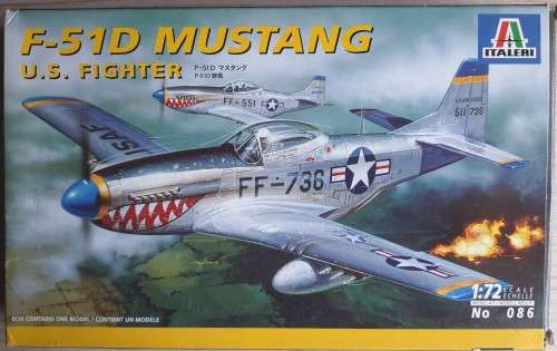 1997 Italeri F-51D Mustang Model Plane