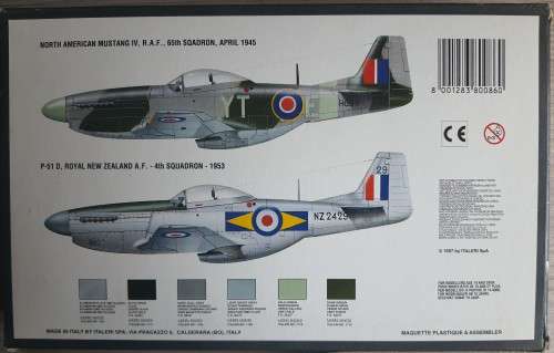 1997 Italeri F-51D Mustang Model Plane