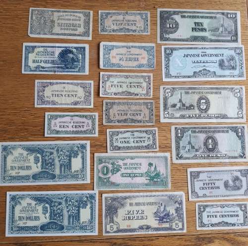 Collecton of Japanese Government Occupation/Invasion Notes