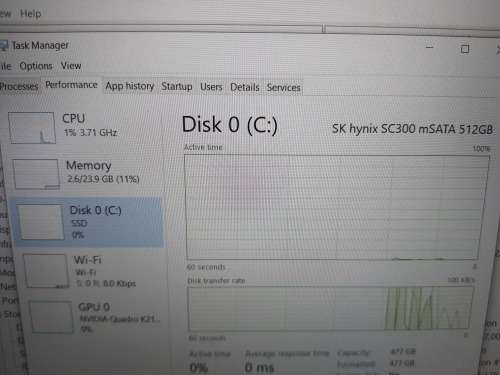 Toshiba W50 Workstation Core i7, 24GB Ram, 512GB SSD, Nvidia Quadro