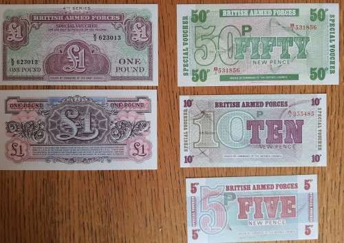 British Armed Forces - 5 Notes