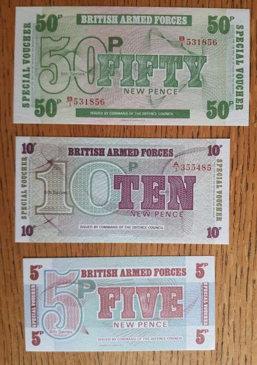 British Armed Forces - 5 Notes