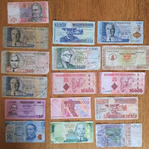 Assorted African Notes (16 Notes)