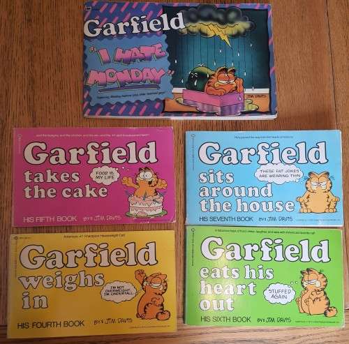 6 Old Garfield Books