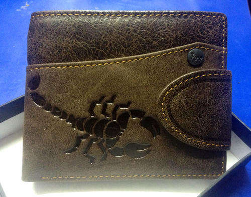 Men Wallet Fino Genuine Leather Scorpion