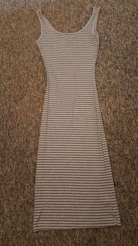 *Summer Sale* Real Clothing Black & Grey Stripe Dress