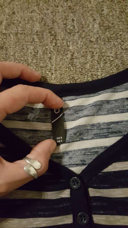 *Summer Sale* Navy & Grey Striped MRP Red Maxi Dress