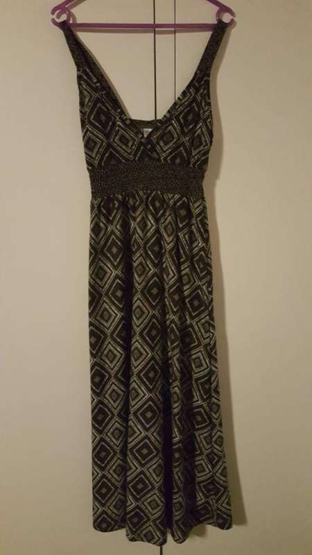 Kara Dress - Pattern Black & Browns