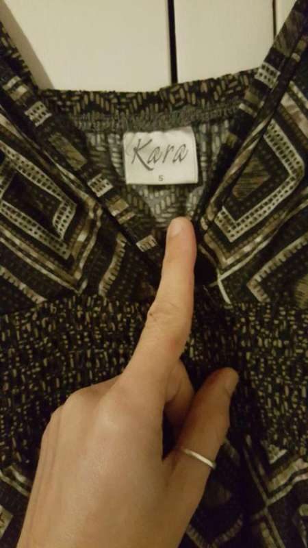 Kara Dress - Pattern Black & Browns