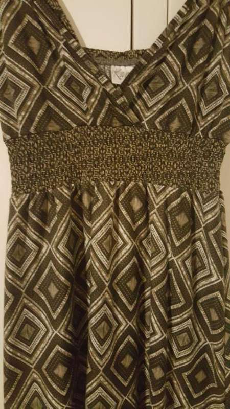 Kara Dress - Pattern Black & Browns