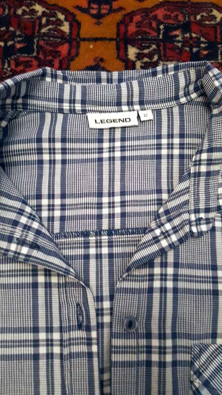 Legend Blue & White Checked Shirt