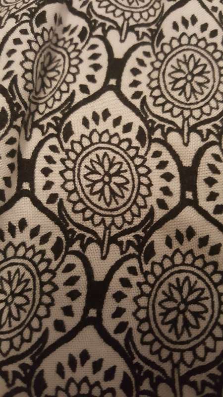 MRP Red Boho Gypsy Pants - Black & White Pattern
