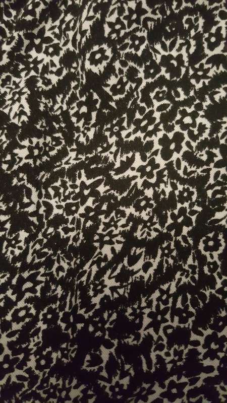 Kara Gypsy Pants - Black & White Floral Pattern