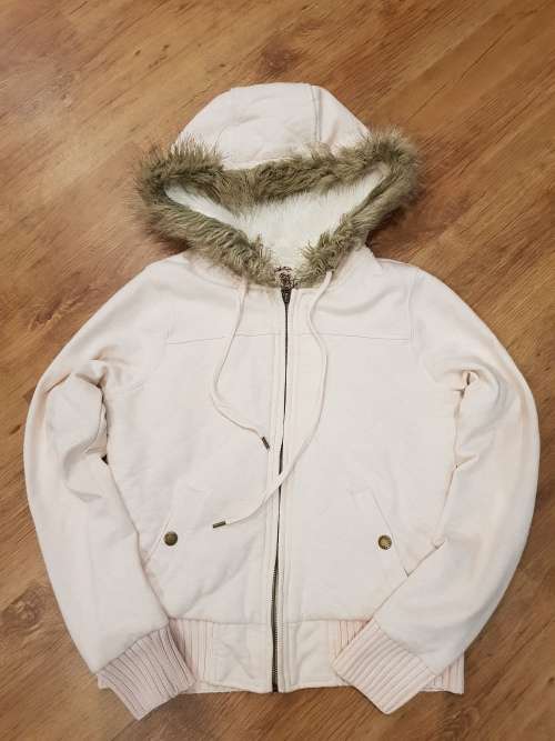 Forever New Light Pink Hoodie with Fur Lining