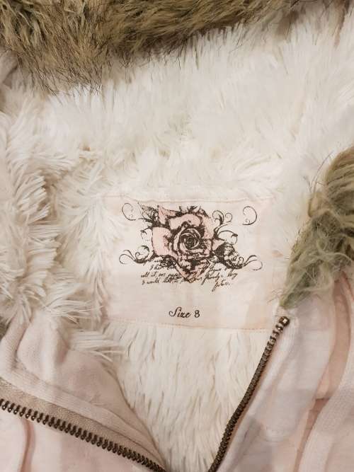Forever New Light Pink Hoodie with Fur Lining