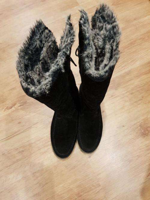 Woolworths Black Fur Lined Boots