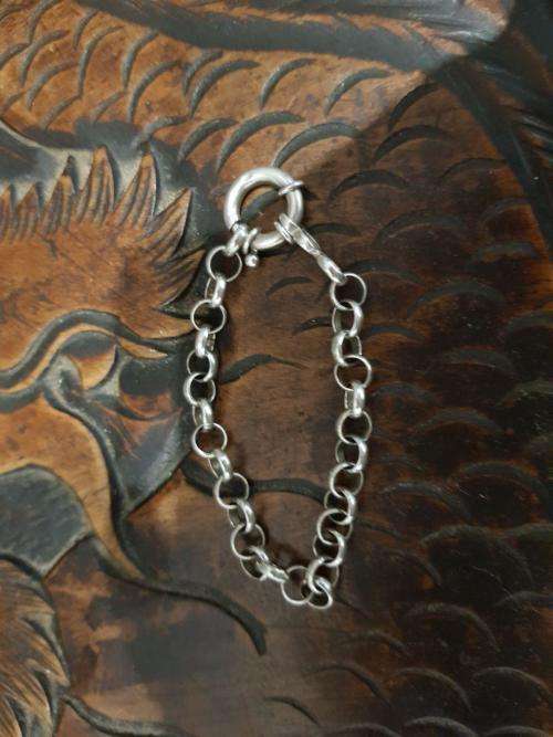 Sterling Silver Belcher Wrist Chain