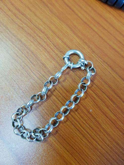 Sterling Silver Belcher Wrist Chain