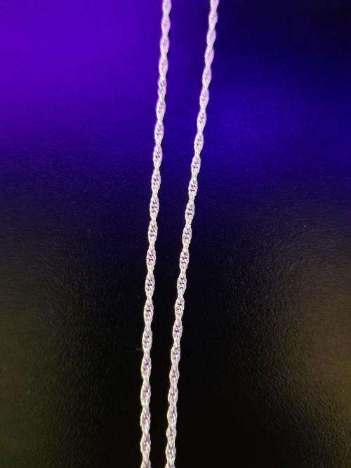 925 Sterling Silver Rope Chain - 45cm