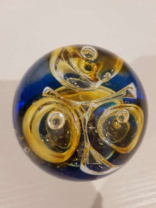 Blue & Gold Paperweight