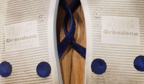Ipanema Flip Flops / Slops White & Blue