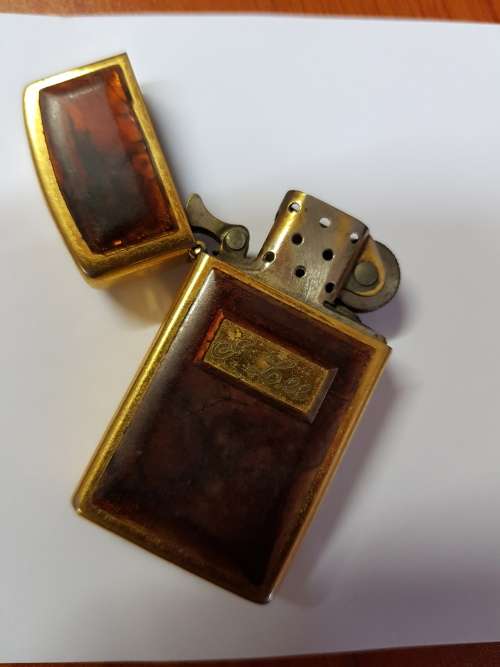 Vintage Zippo brand Slim Style Cigarette Lighter