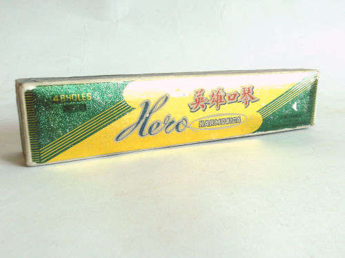 Vintage Hero Harmonica, 24 double holes, 48 reeds, Chinese made