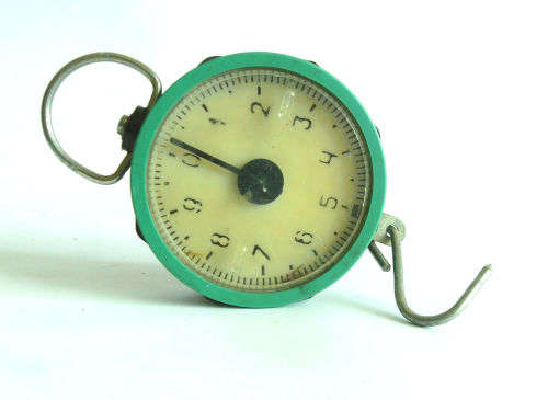 Vintage Spring Balance Scales circle shape